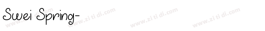 Swei Spring字体转换